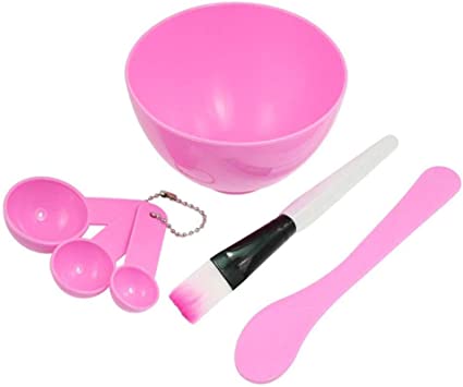 4in1 DIY  Mask Bowl with Stick Brush Set For Face & Hair
