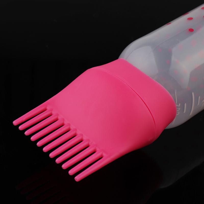 Applicator bottle with root comb tip